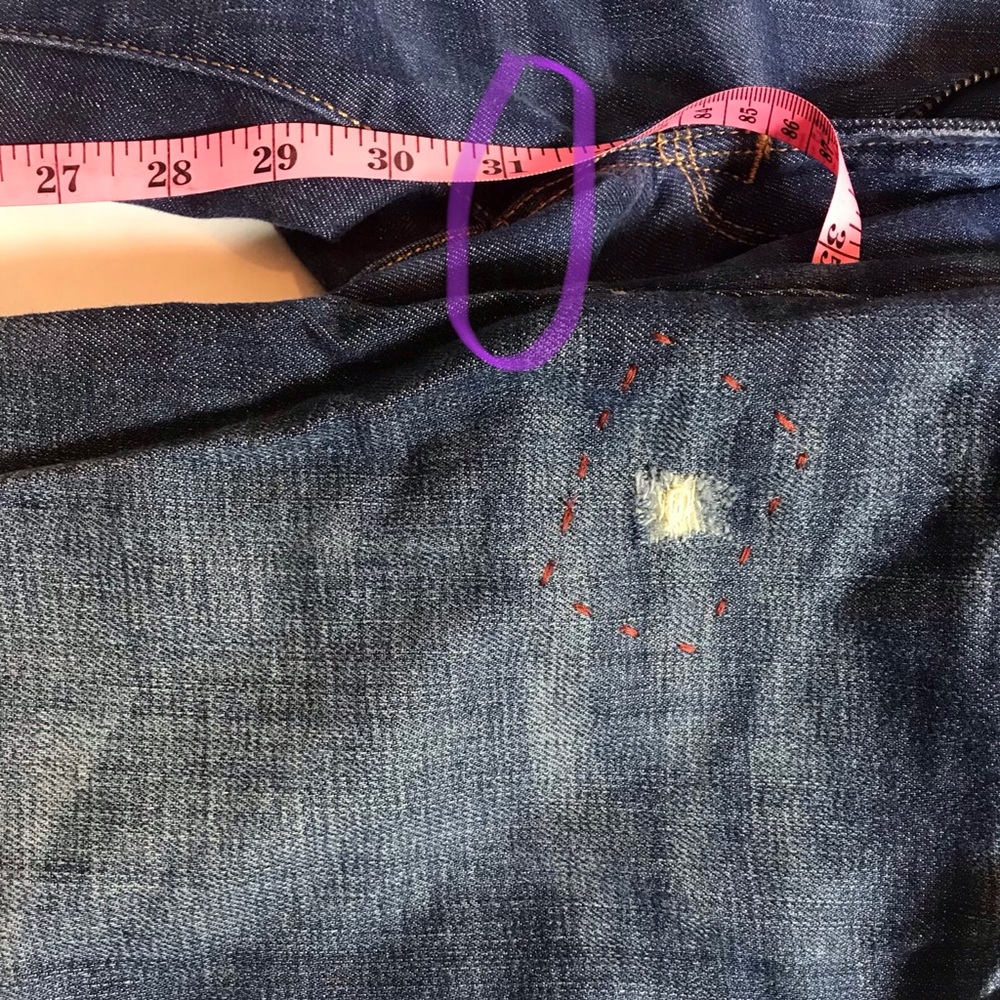 2 PAIR GAP JEANS LOT  Easy Straight 25/0, 1 is BNWT Original owner PRICE FIRM! - Picture 8 of 13